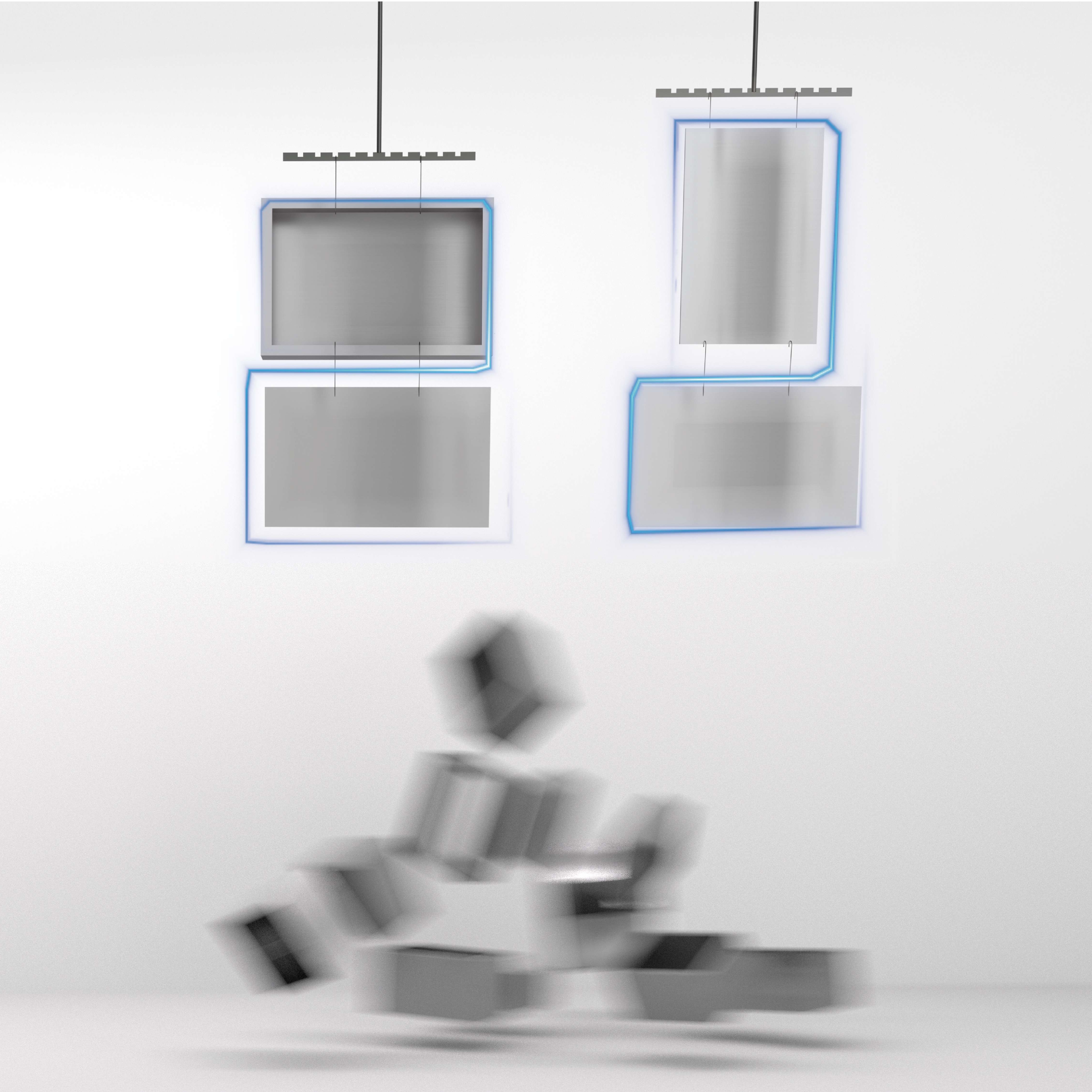 Adaptive Spray to Mixed-Shape Hanging
