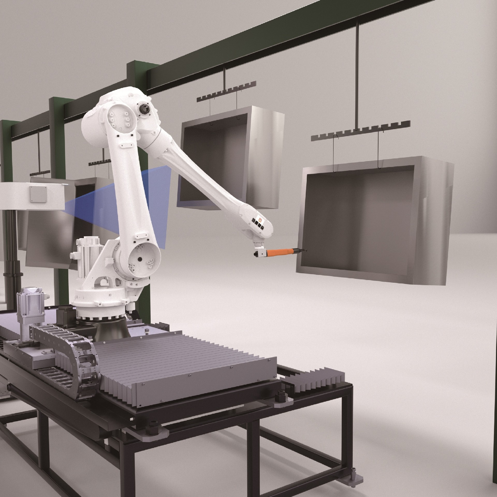 Mobile Following Spray Robot