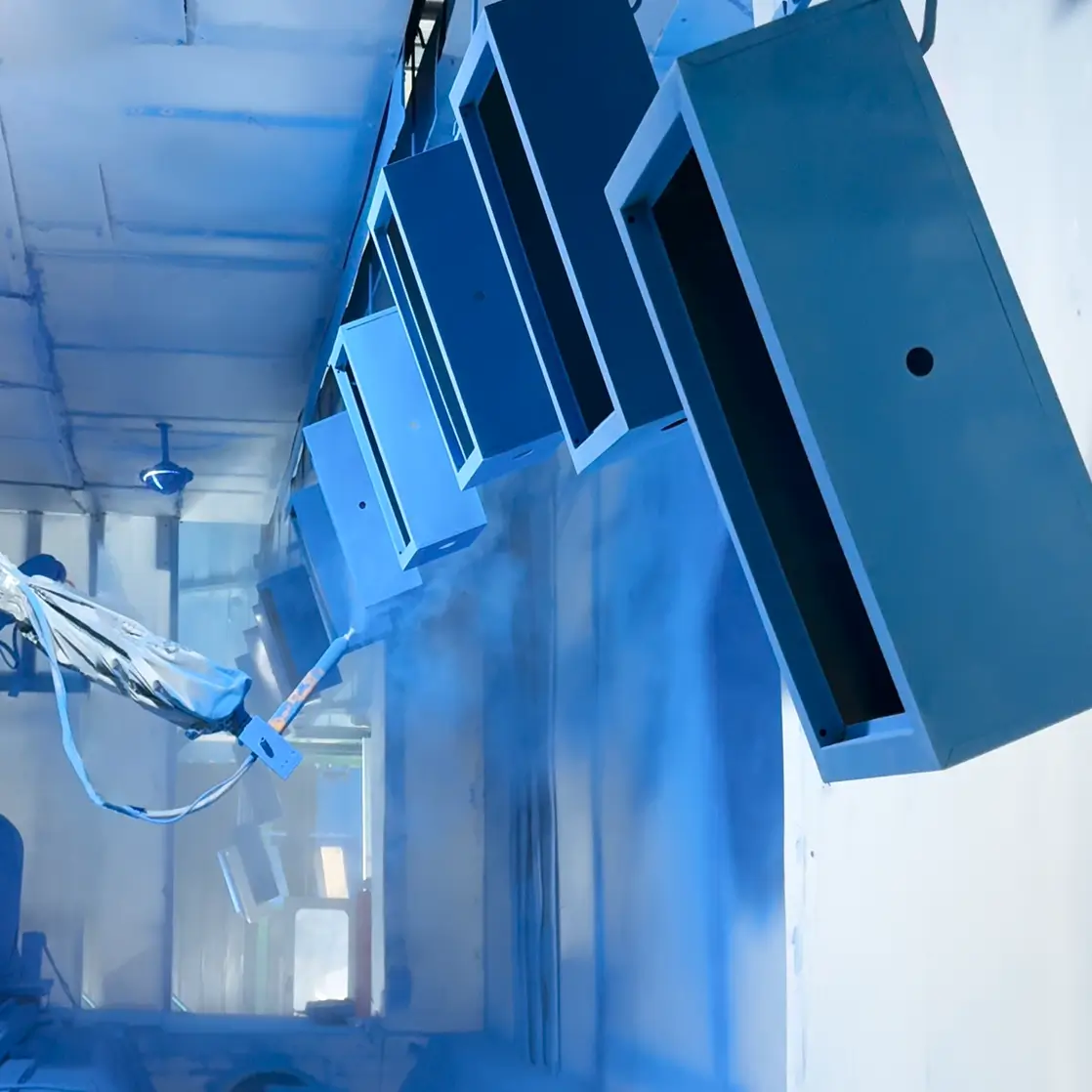 Vision Guided Robotic Spraying for Box & Cabinet Workpieces