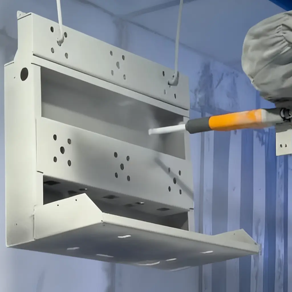 Vision Guided Robotic Spraying for Irregular Workpieces
