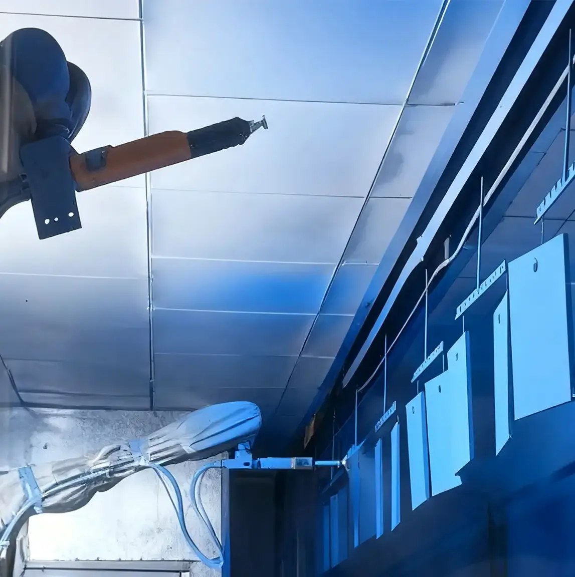 Vision Guided Robotic Spraying for Flat Workpieces